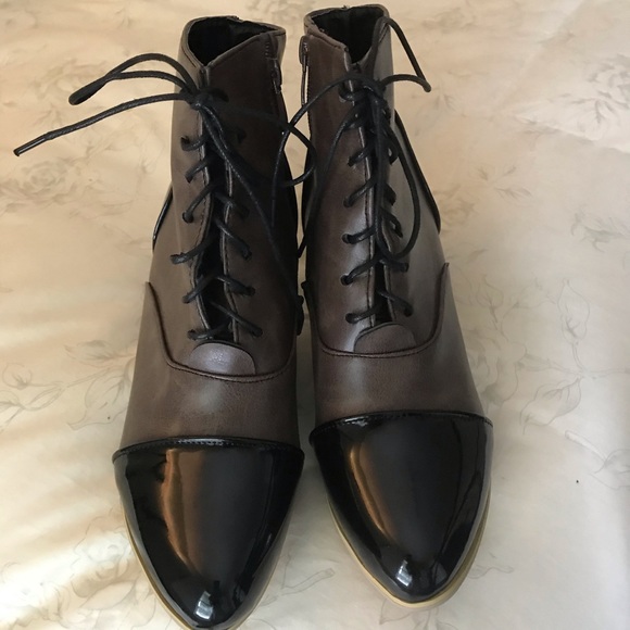 Women’s Casual Daily Lace Up Zipper Ankle Boots - Picture 1 of 5